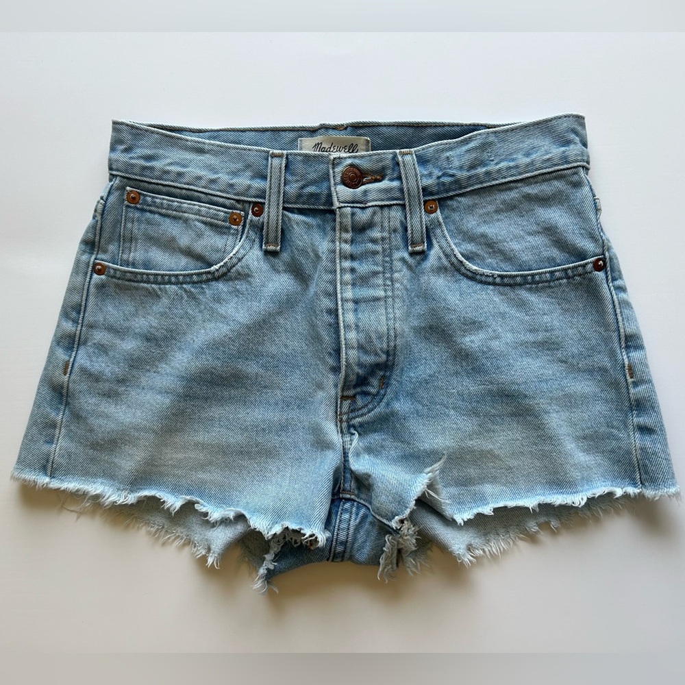 Madewell Relaxed Denim Shorts - Light Wash - Sz 24